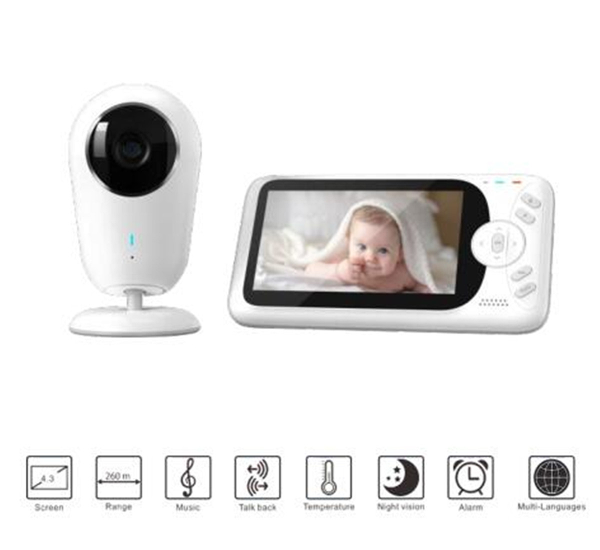 Wireless Baby Monitor - Monitor de bebé inalámbrico Full HD