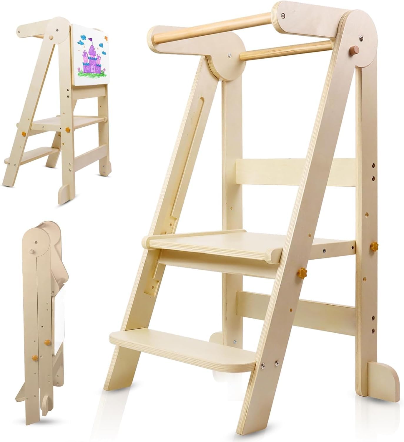 Toddler Learning Tower - Torre de cocina plegable para niños