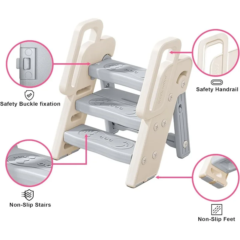 Taburete de 3 escalones con as - Toddler Learning Tower reseña y precio