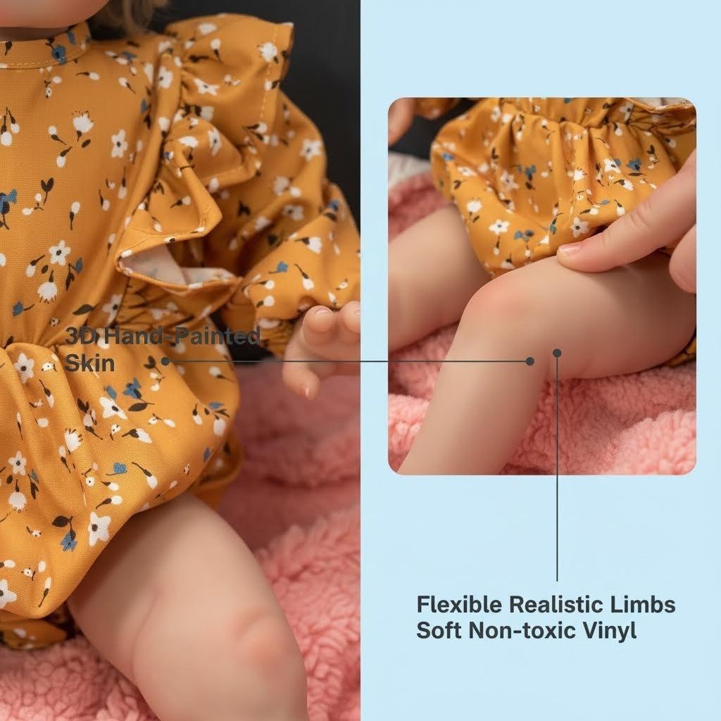 Muñeca Reborn Ellie de 60 cm,  - Baby Products For Skin reseña y precio