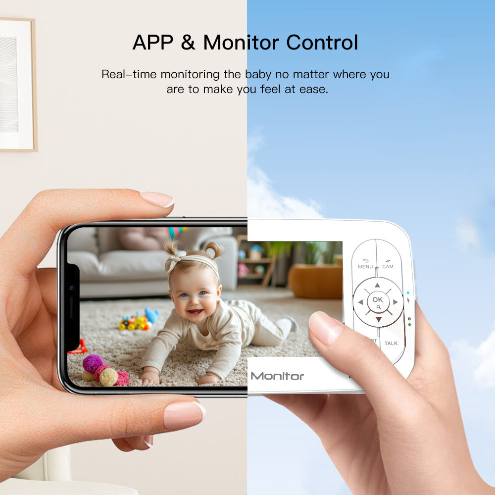 5 pulgadas 2MP 1080P aplicació - Wireless Baby Monitor reseña y precio