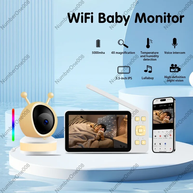 Monitor para Bebés HD de 5 Pul - Wireless Baby Monitor reseña y precio