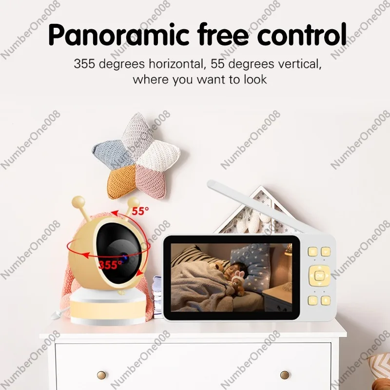 Monitor para Bebés HD de 5 Pul - Wireless Baby Monitor reseña y precio