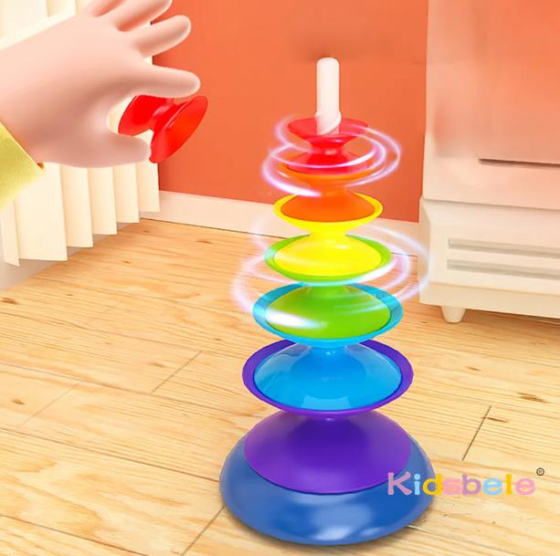 Juguete Apilable Giratorio Arc - Toddler Learning Tower reseña y precio