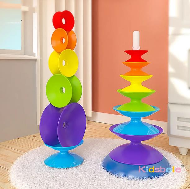 Juguete Apilable Giratorio Arc - Toddler Learning Tower reseña y precio