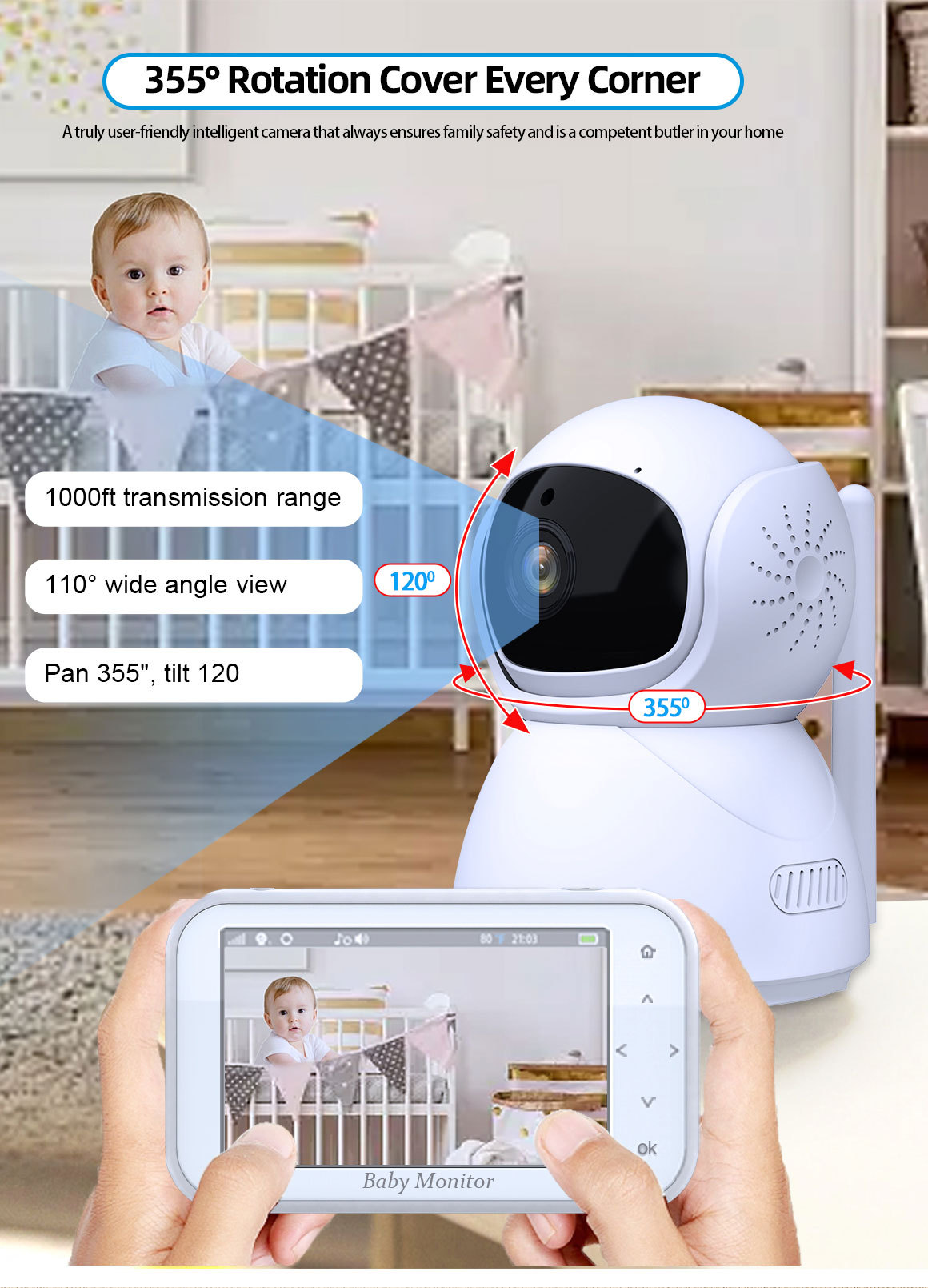 Monitor de Bebé Inalámbrico PT - Wireless Baby Monitor reseña y precio